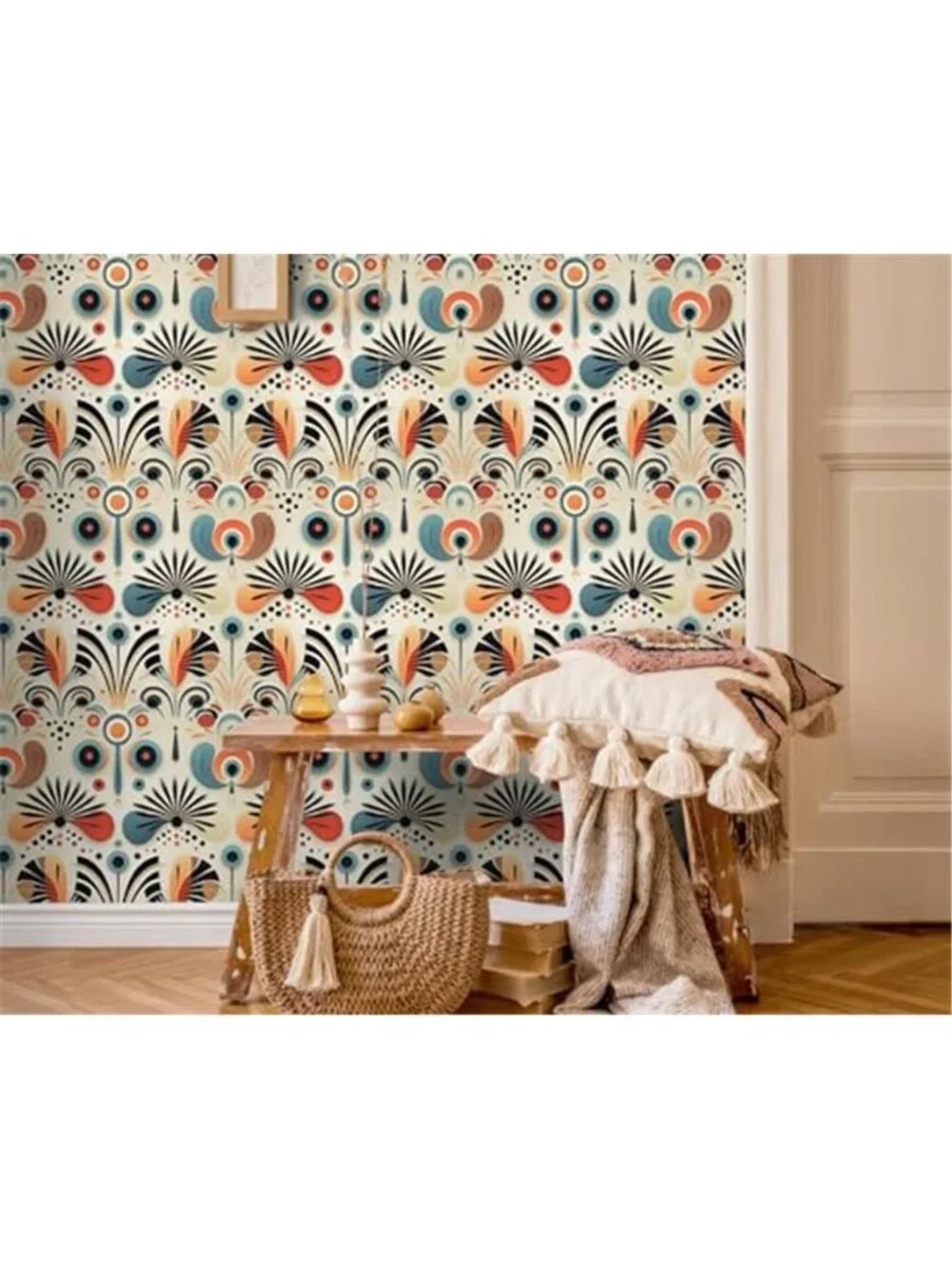 Peel And Stick Wallpaper Vintage Boho Removable Self Adhesive Wall Decor PVC